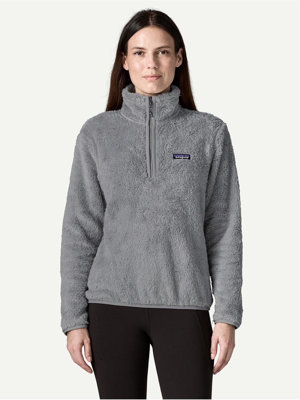 Patagonia S Gray Teddy Fleece Quarter Zip Los Gatos Fuzzy Athleisure Classic Eco